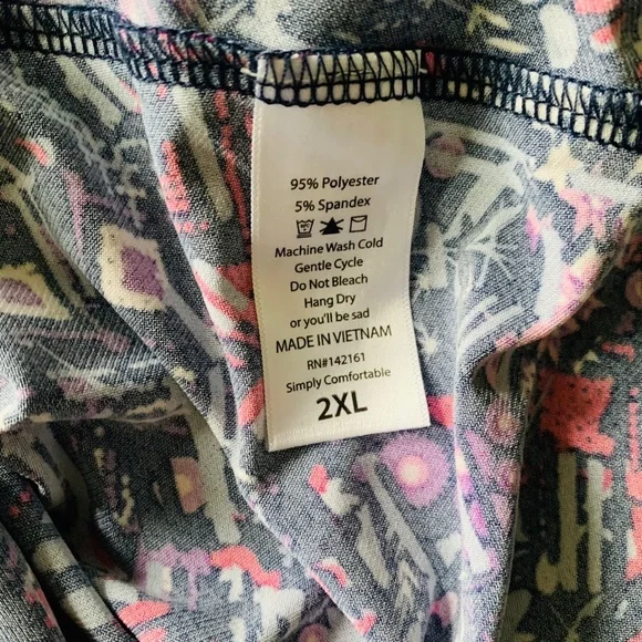 LulaRoe Azura Skirt NWT Size 2X - Picture 5 of 5